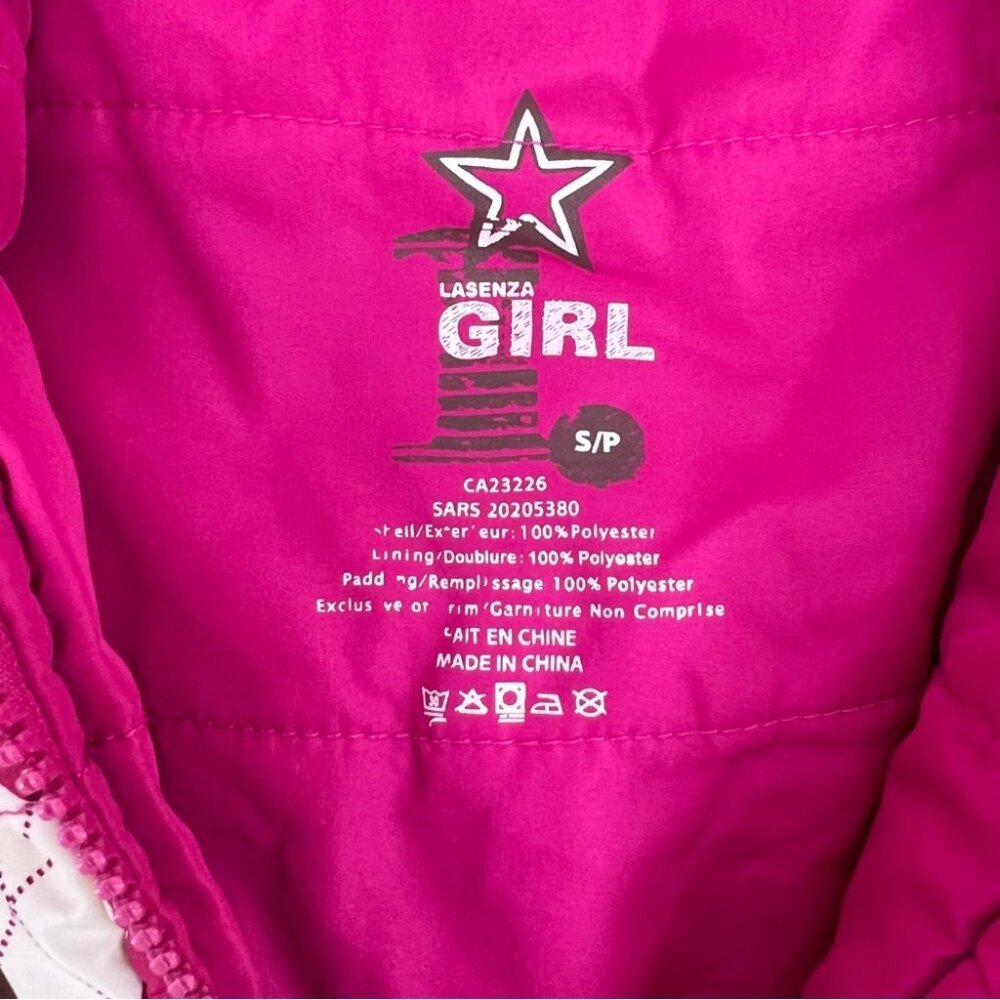 La SENZA girl vest vintage y2k diamond Pink and Brown white star Argyle Zip-Up - Picture 8 of 9